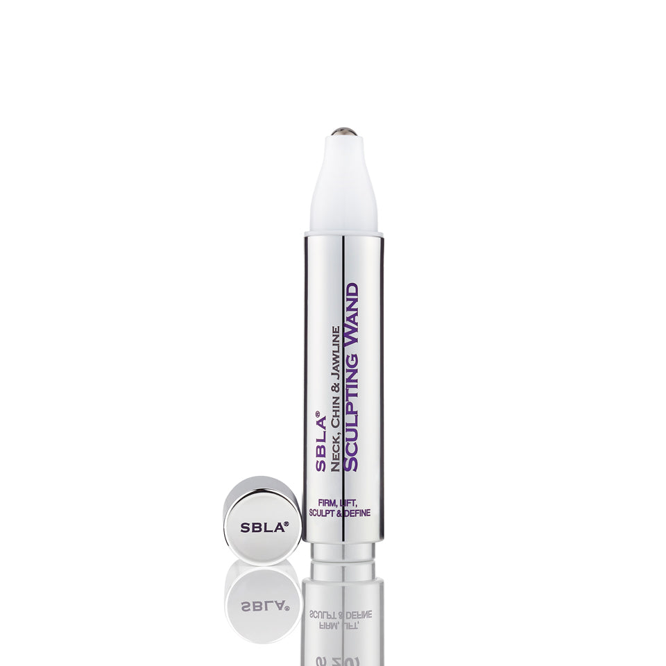 Neck sculpting wand with cap off